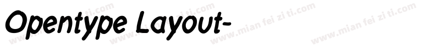 Opentype Layout字体转换